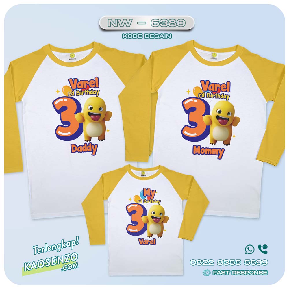 Baju Kaos Couple Keluarga Nailong| Kaos Family Custom Nailong | Kaos Nailong - NW 6380