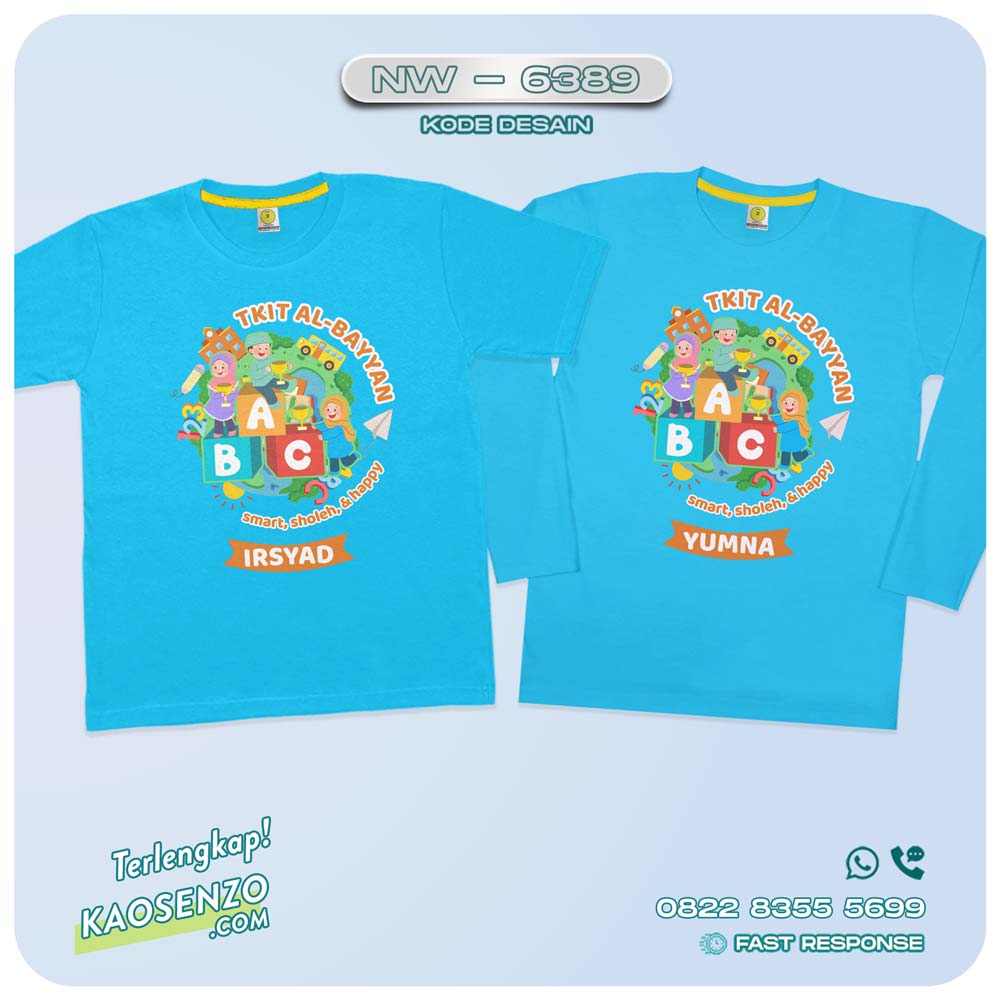 Baju Kaos Couple Kelas TK PAUD SD | Kaos Custom Kelas | Kaos Kelas TK - NW 6389
