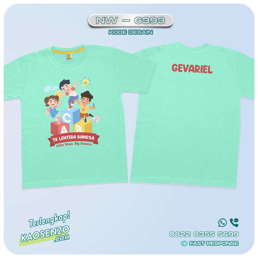 Baju Kaos Couple Kelas TK PAUD SD | Kaos Custom Kelas | Kaos Kelas TK - NW 6393