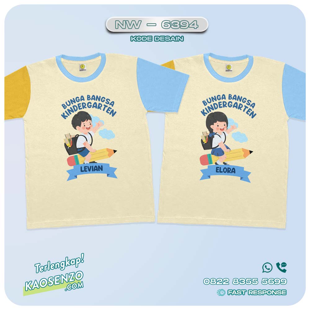Baju Kaos Couple Kelas TK PAUD SD | Kaos Custom Kelas | Kaos Kelas TK - NW 6394