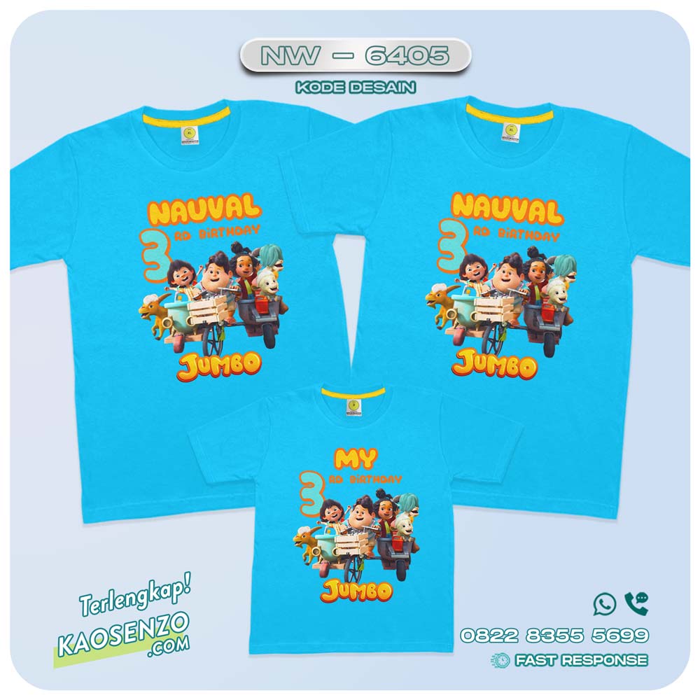 Kaos Couple Keluarga Jumbo | Kaos Family Custom | Kaos Jumbo - NW 6405
