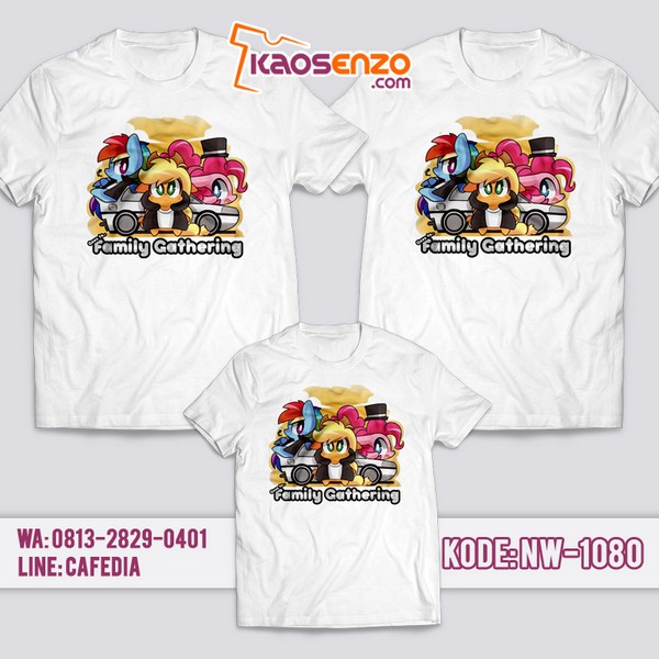 Baju Kaos Couple Keluarga | Kaos Family Custom | Kaos Little Pony - NW 1080