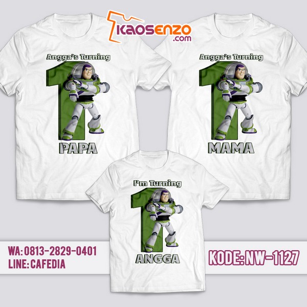 Baju Kaos Couple Keluarga | Kaos Ulang Tahun Anak | Kaos Toy Story - NW 1127