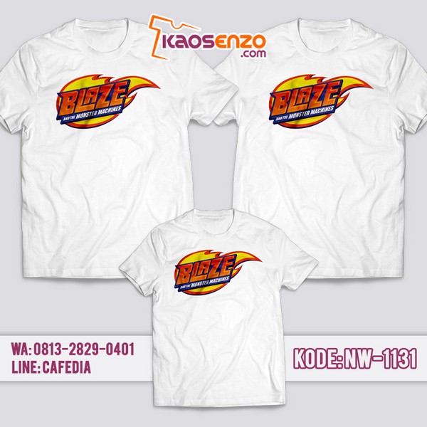 Baju Kaos Couple Keluarga Blaze | Kaos Family Custom | Kaos Blaze - NW 1131