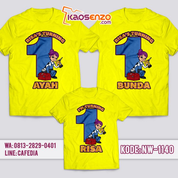 Baju Kaos Couple Keluarga Blaze | Kaos Ultah Anak | Kaos Blaze - NW 1140