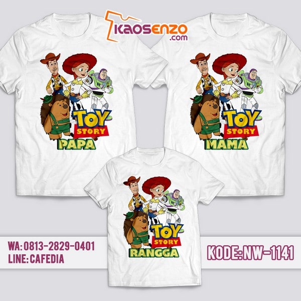 Baju Kaos Couple Keluarga Toy Story | Kaos Family Custom | Kaos Toy Story - NW 1141