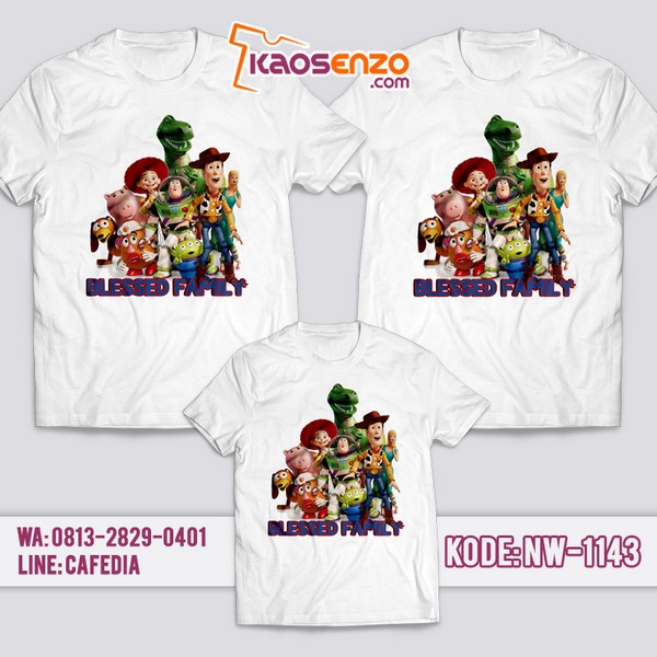 Baju Kaos Couple Keluarga Toy Story | Kaos Family Custom | Kaos Toy Story - NW 1143