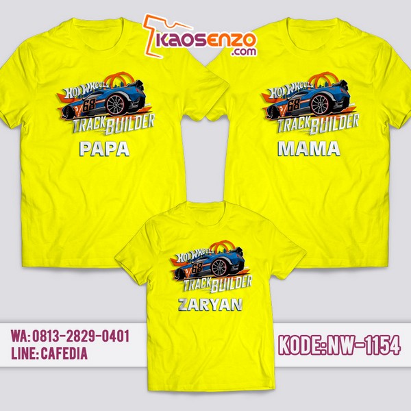 Baju Kaos Couple Keluarga Hotwheels | Kaos Family Custom | Kaos Hotwheels - NW 1154