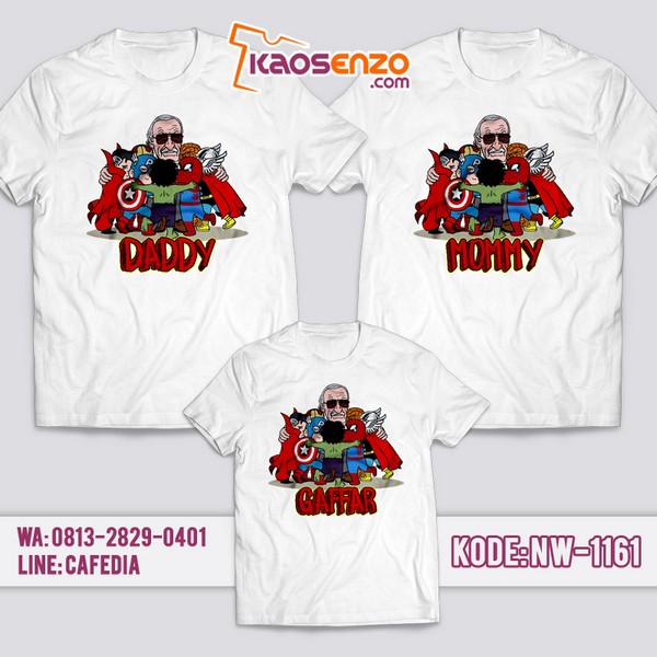 Baju Kaos Couple Keluarga Avengers | Kaos Family Custom | Kaos Avengers - NW 1161