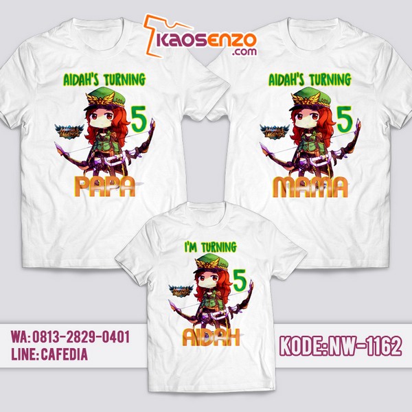 Baju Kaos Couple Keluarga Mobile Legends | Kaos Ultah Anak | Kaos Mobile Legends - NW 1162