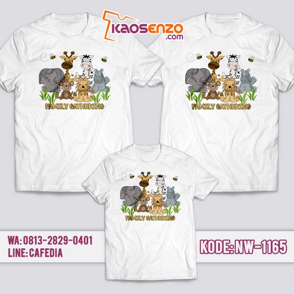 Baju Kaos Family Gathering ZOO Animal | Kaos Couple Keluarga | Kaos ZOO Animal - NW 1189