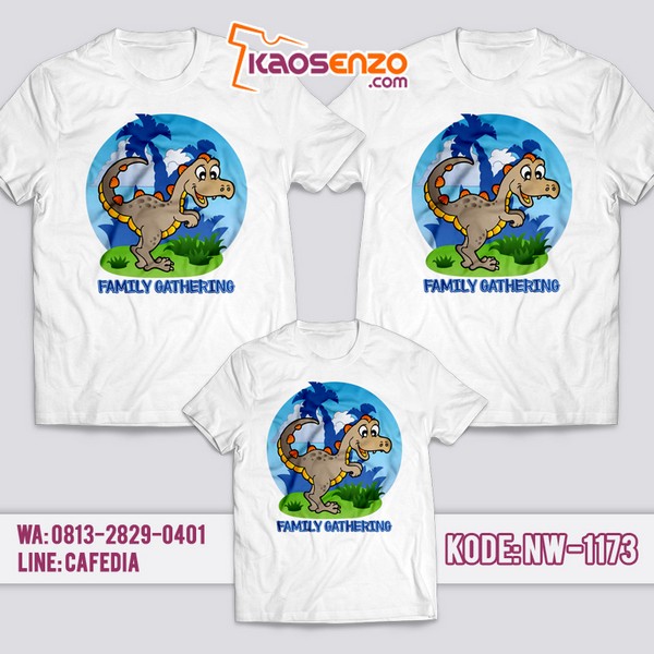 Baju Kaos Family Gathering DINOSAURUS | Kaos Couple Keluarga | Kaos DINOSAURUS - NW 1189