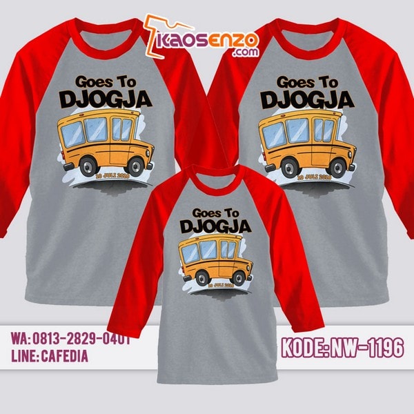 Baju Kaos Family Gathering Bus Jogja | Kaos Couple Keluarga | Kaos Bus Jogja - NW 1196