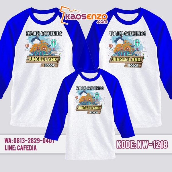 Baju Kaos Family Gathering Jungle Land | Kaos Couple Keluarga | Kaos Jungle Land - NW 1218