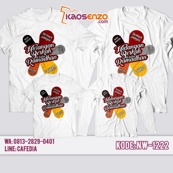 Baju Kaos Couple Keluarga Ramadhan | Kaos Family Custom | Kaos Ramadhan - NW 1222