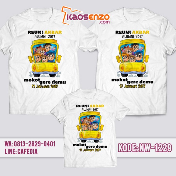 Baju Kaos Reuni Animasi Kartun | Kaos Couple Keluarga | Kaos Animasi Kartun - NW 1229