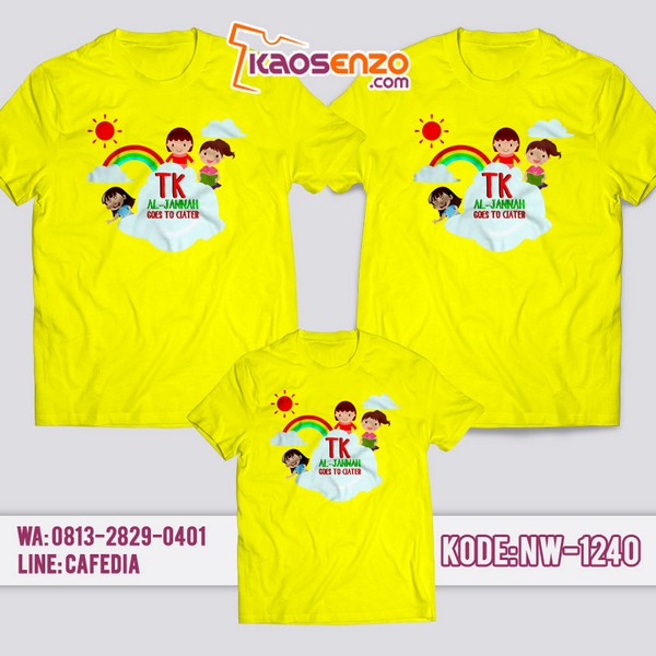 Baju Kaos Family Gathering Animasi Kartun | Kaos Couple Keluarga | Kaos Animasi Kartun - NW 1240