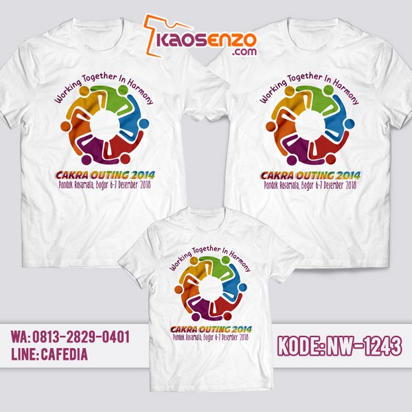 Baju Kaos Family Gathering Logo | Kaos Couple Keluarga | Kaos Logo - NW 1243