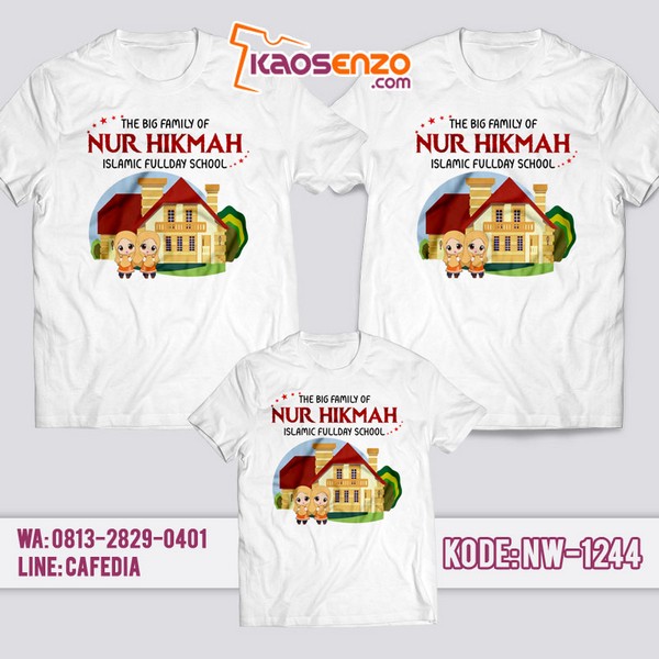 Baju Kaos Family Gathering Animasi Kartun | Kaos Couple Keluarga | Kaos Animasi Kartun - NW 1244