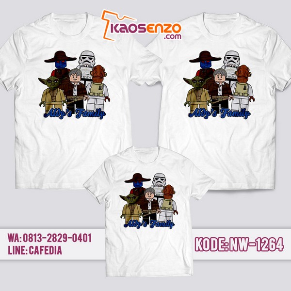 Baju Kaos Couple Keluarga Lego | Kaos Family Custom | Kaos Lego - NW 1264