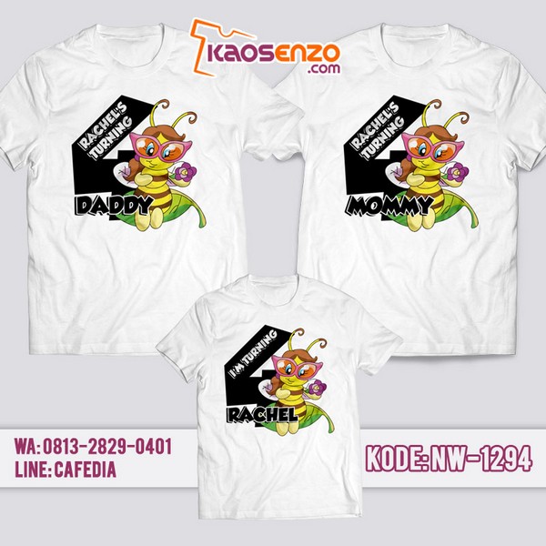 Baju Kaos Couple Keluarga Animal Zoo | Kaos Ulang Tahun Anak | Kaos Animal Zoo - NW 1294