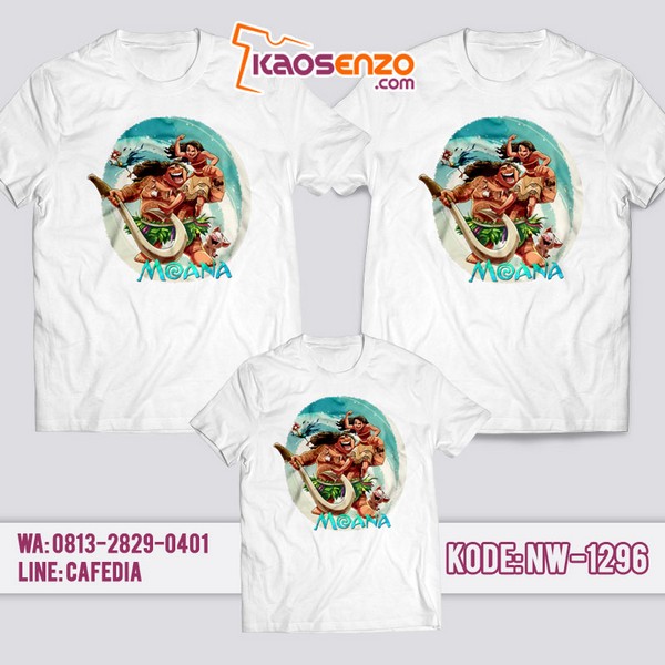 Baju Kaos Couple Keluarga Moana | Kaos Family Custom | Kaos Moana - NW 1296