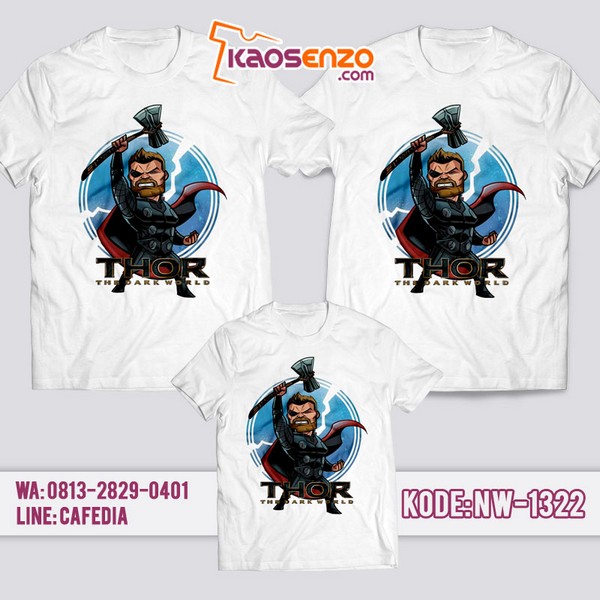 Baju Kaos Couple Keluarga Thor | Kaos Family Custom | Kaos Thor - NW 1322