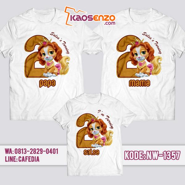 Baju Kaos Couple Keluarga Animal Cat | Kaos Ulang Tahun Anak | Kaos Animal Cat - NW 1357