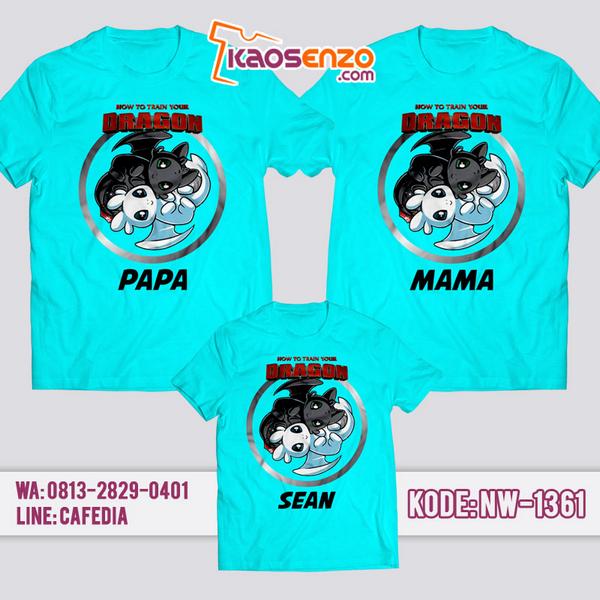 Baju Kaos Couple Keluarga Dragon | Kaos Family Custom | Kaos Dragon - NW 1361