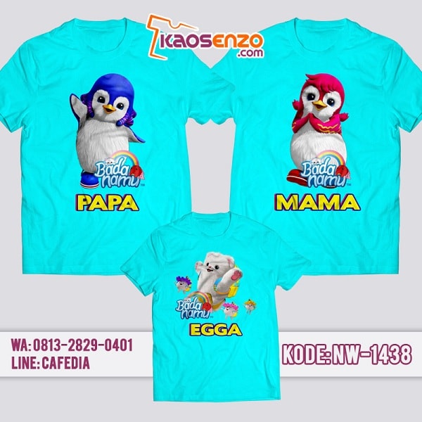 Baju Kaos Couple Keluarga Badanamu | Kaos Family Custom | Kaos Badanamu - NW 1438