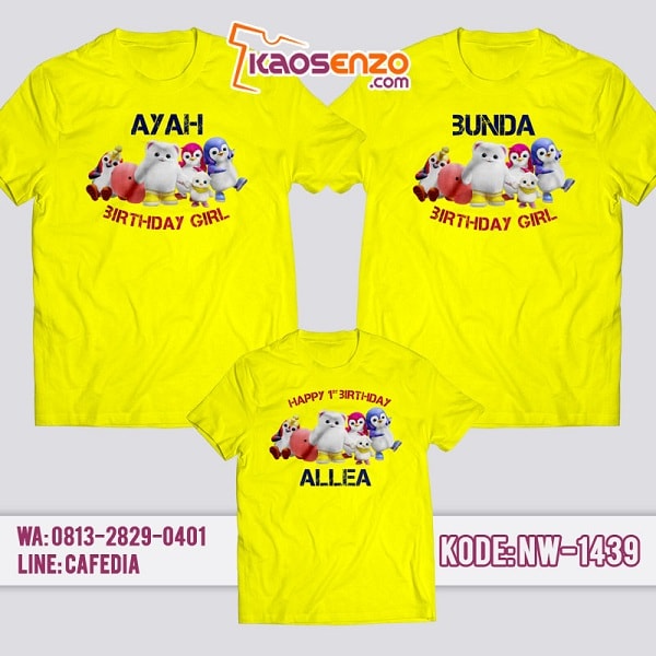 Kaos Couple Keluarga Badanamu | Kaos Ulang Tahun Anak | Kaos Badanamu - NW 1439