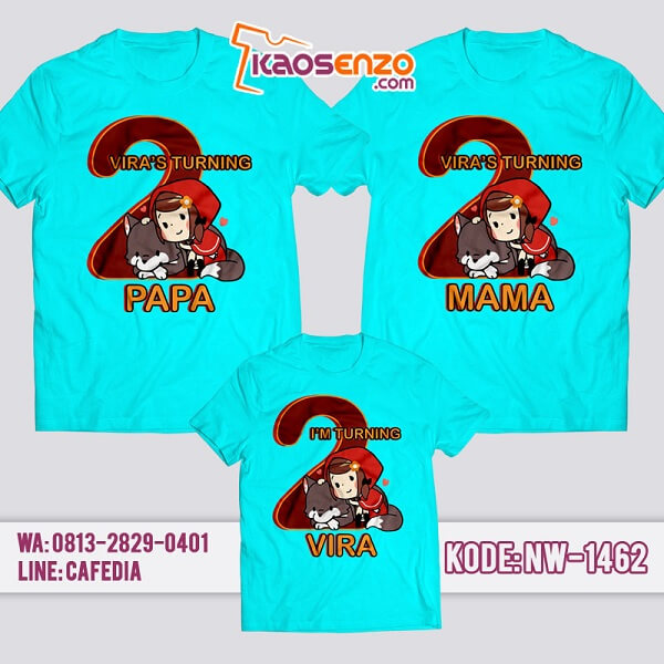 Kaos Couple Keluarga Animal Zoo | Kaos Ulang Tahun Anak | Kaos Animal Zoo - NW 1462