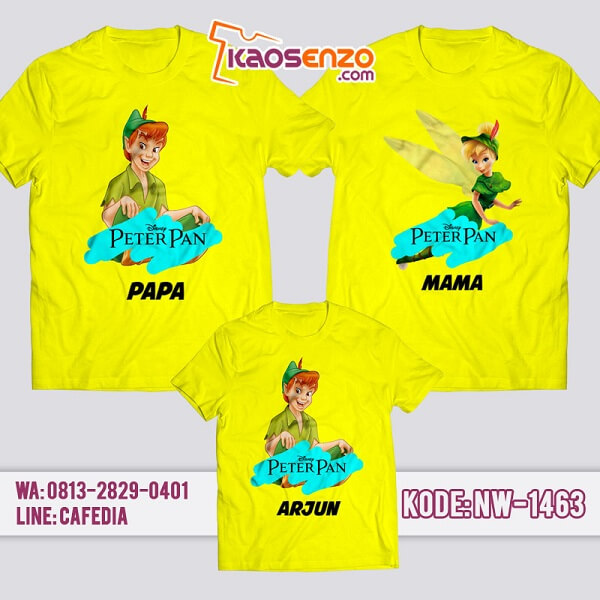 Baju Kaos Couple Keluarga Peterpan | Kaos Family Custom | Kaos Peterpan - NW 1463