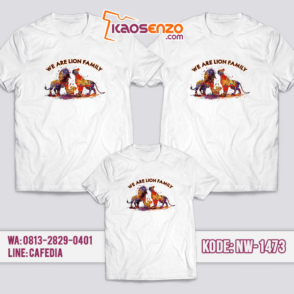 Baju Kaos Couple Keluarga Lion King | Kaos Family Custom | Kaos Lion King - NW 1473