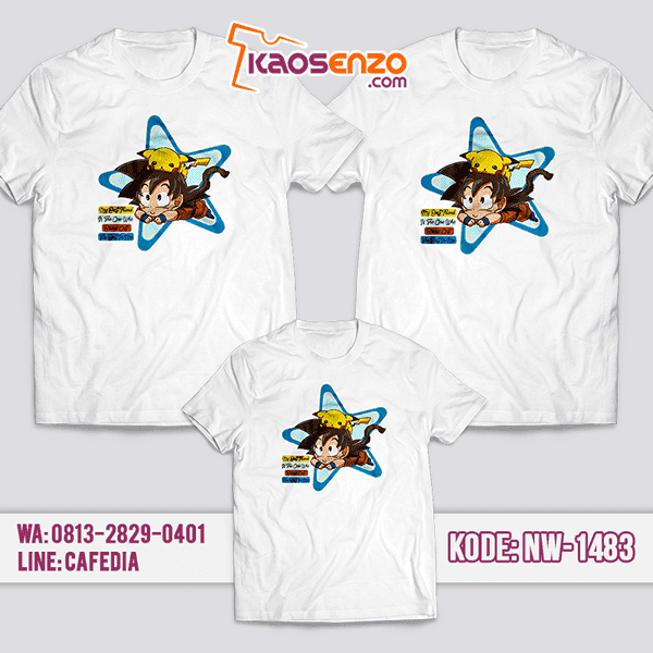 Baju Kaos Couple Keluarga Pokemon | Kaos Family Custom | Kaos Pokemon - NW 1483