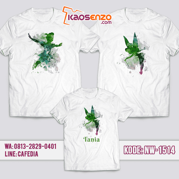 Baju Kaos Couple Keluarga Peterpan | Kaos Family Custom | Kaos Peterpan- NW 1514