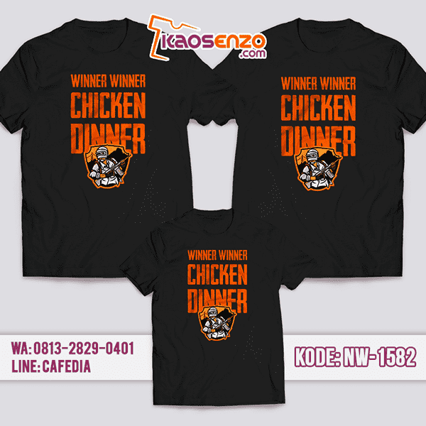 Baju Kaos Couple Keluarga PUBG | Kaos Family Custom | Kaos PUBG - NW 1582