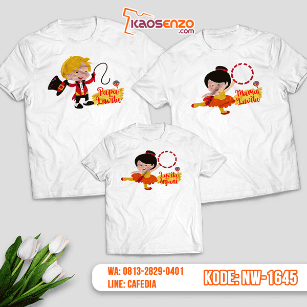 Baju Kaos Couple Keluarga Circus | Kaos Family Custom | Kaos Circus - NW 1645