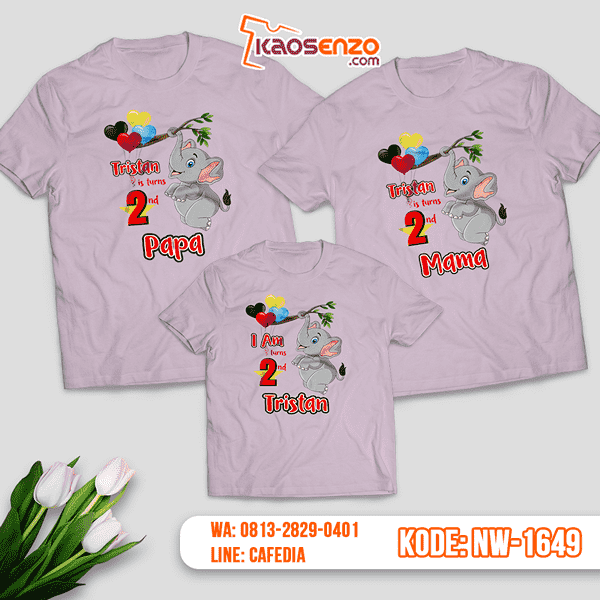 Kaos Couple Keluarga Circus | Kaos Ulang Tahun Anak | Kaos Circus - NW 1649