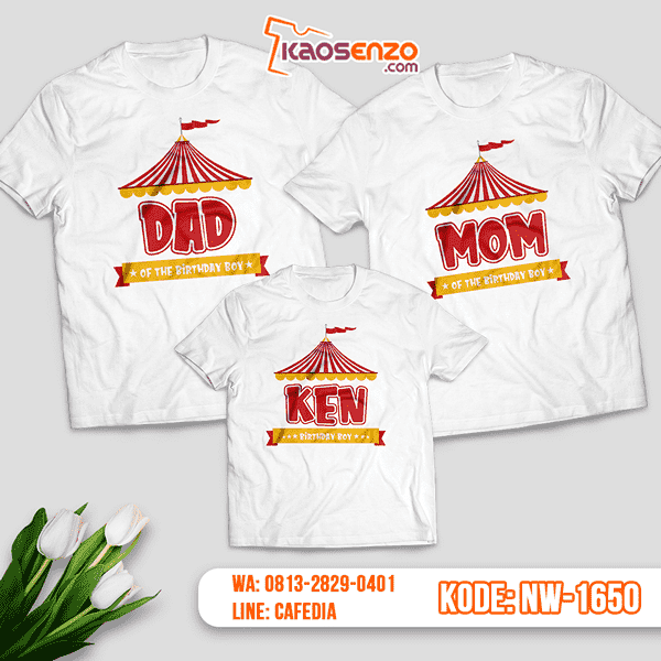 Baju Kaos Couple Keluarga Circus | Kaos Ultah Anak | Kaos Circus - NW 1650