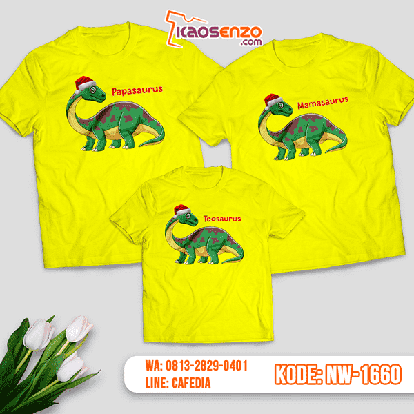 Baju Kaos Couple Keluarga Christmas | Kaos Family Custom | Kaos Christmas - NW 1660