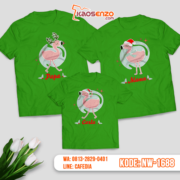 Baju Kaos Couple Keluarga Natal | Kaos Family Custom | Kaos Natal - NW 1688