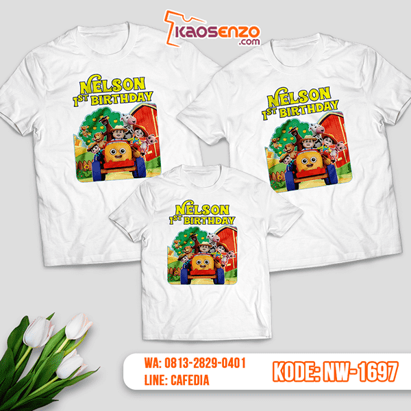 Baju Kaos Couple Keluarga Animal Zoo | Kaos Ultah Anak | Kaos Animal Zoo - NW 1697