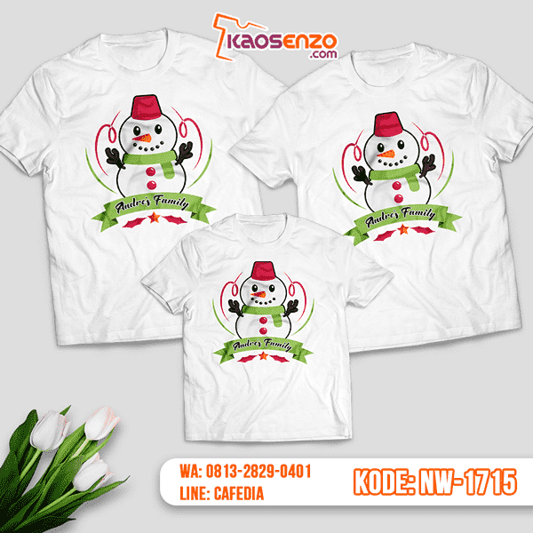 Baju Kaos Couple Keluarga Natal | Kaos Family Custom | Kaos Natal - NW 1715