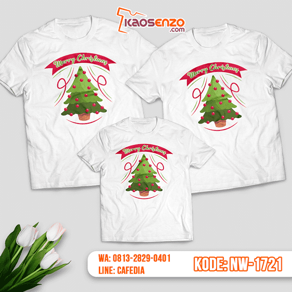 Baju Kaos Couple Keluarga Natal | Kaos Family Custom | Kaos Natal - NW 1721