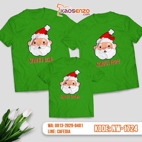 Baju Kaos Couple Keluarga Natal | Kaos Family Custom | Kaos Natal - NW 1724