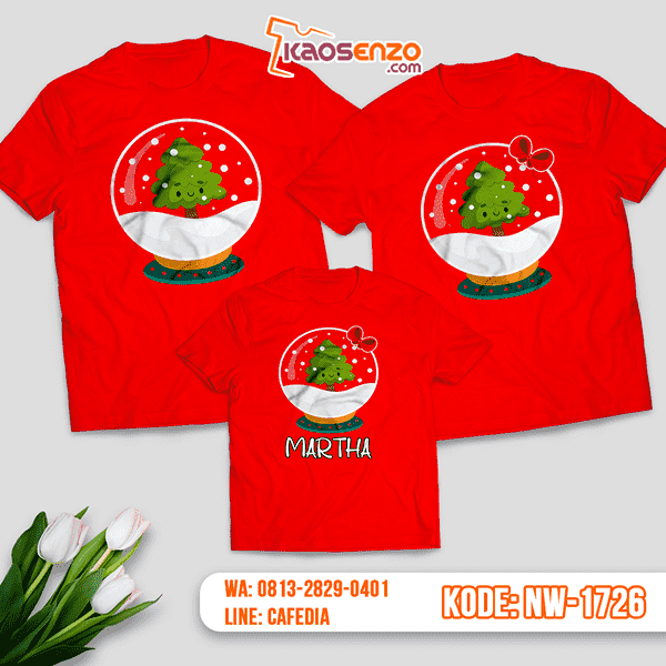 Baju Kaos Couple Keluarga Natal | Kaos Family Custom | Kaos Natal - NW 1726