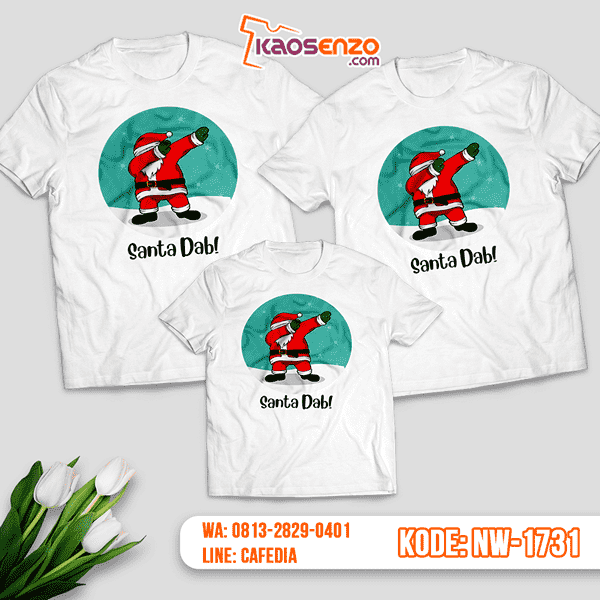 Baju Kaos Couple Keluarga Natal | Kaos Family Custom | Kaos Natal - NW 1731