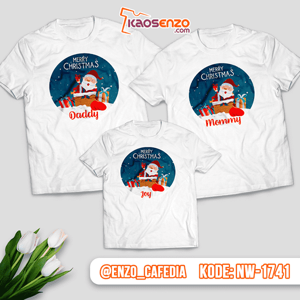 Baju Kaos Couple Keluarga Natal | Kaos Family Custom | Kaos Natal - NW 1741