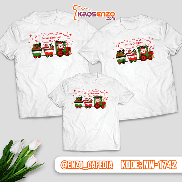 Baju Kaos Couple Keluarga Natal | Kaos Family Custom | Kaos Natal - NW 1742